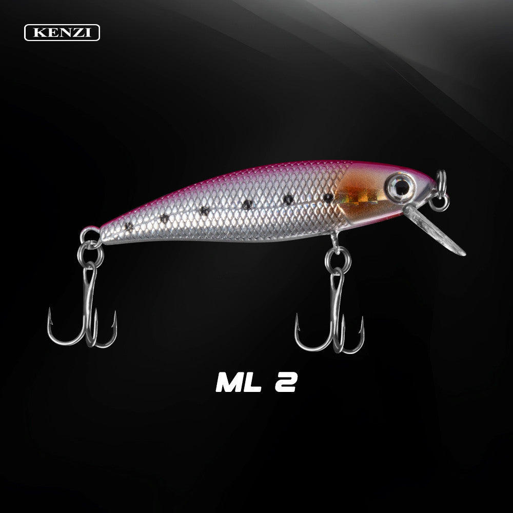 KENZI MILO  60mm 3.6gr - Umpan Pancing MINNOW FLOATING Lure Mancing Tiruan Ikan Air Laut & Tawar Hard Bait
