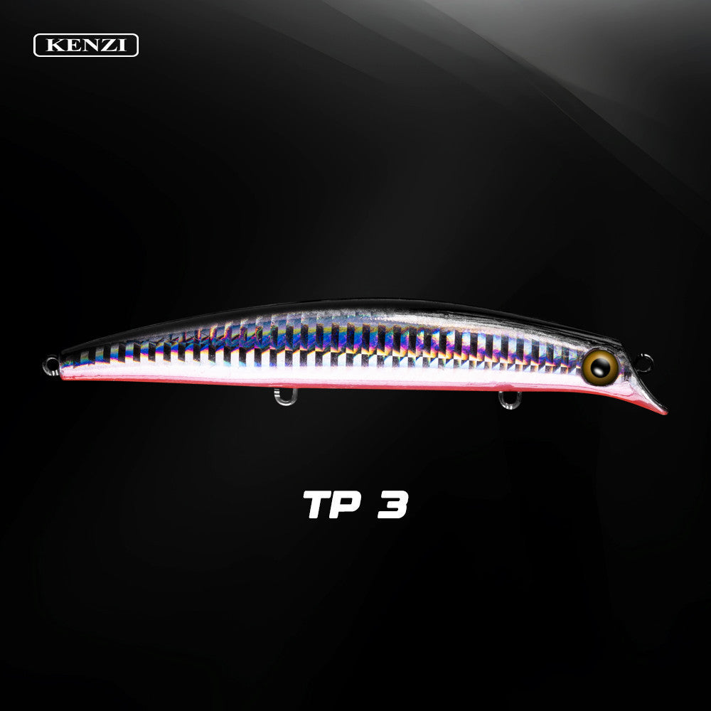Umpan LURE KENZI TULIP 110mm 14.3gr - Top Water Lures Panjang Realistik Umpan Pancing Air Dangkal with Treble Hook 1213