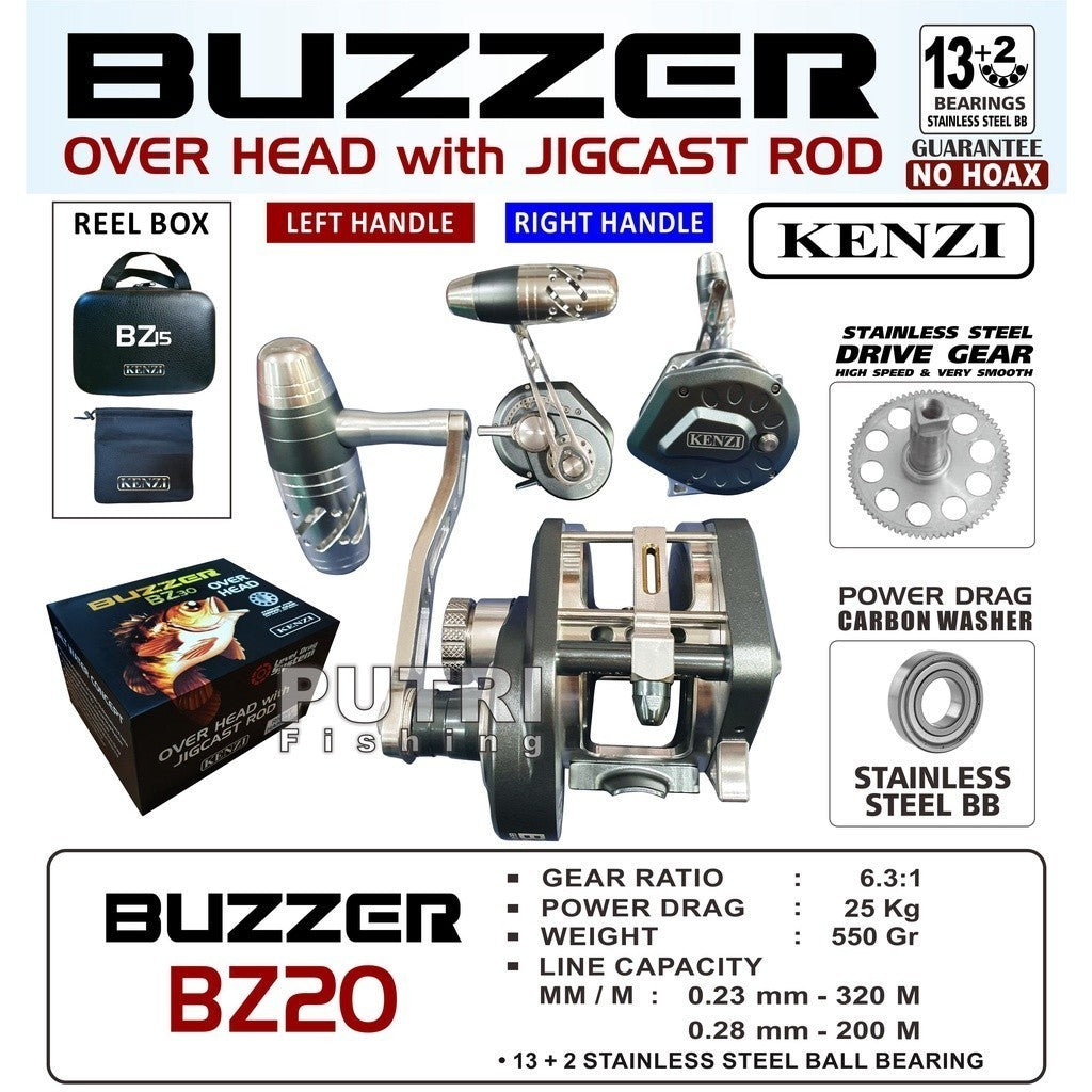 KENZI BUZZER BZ15 BZ20 BZ30 OVER HEAD BEST OH - Reel Pancing