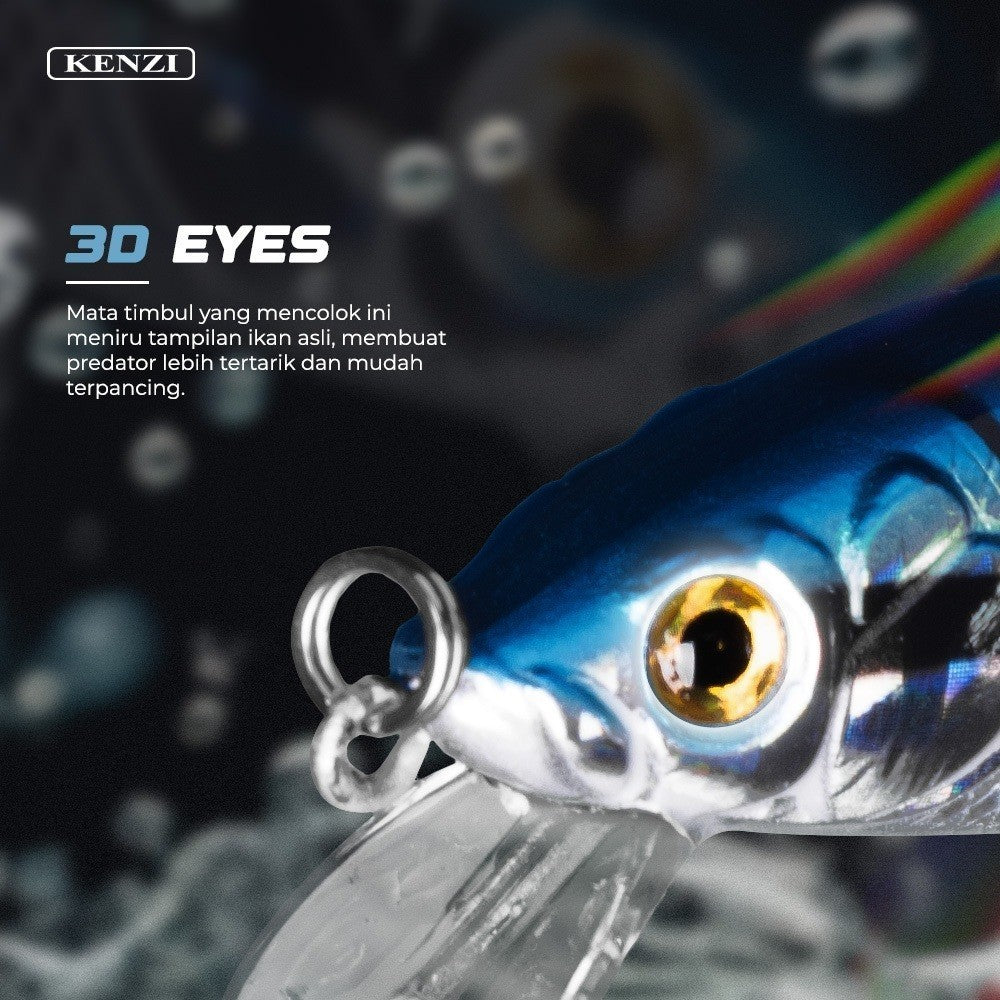 KENZI MOKA  95mm 10gr - Umpan Pancing Lure Mancing Tiruan Ikan Air Laut & Tawar Hard Bait