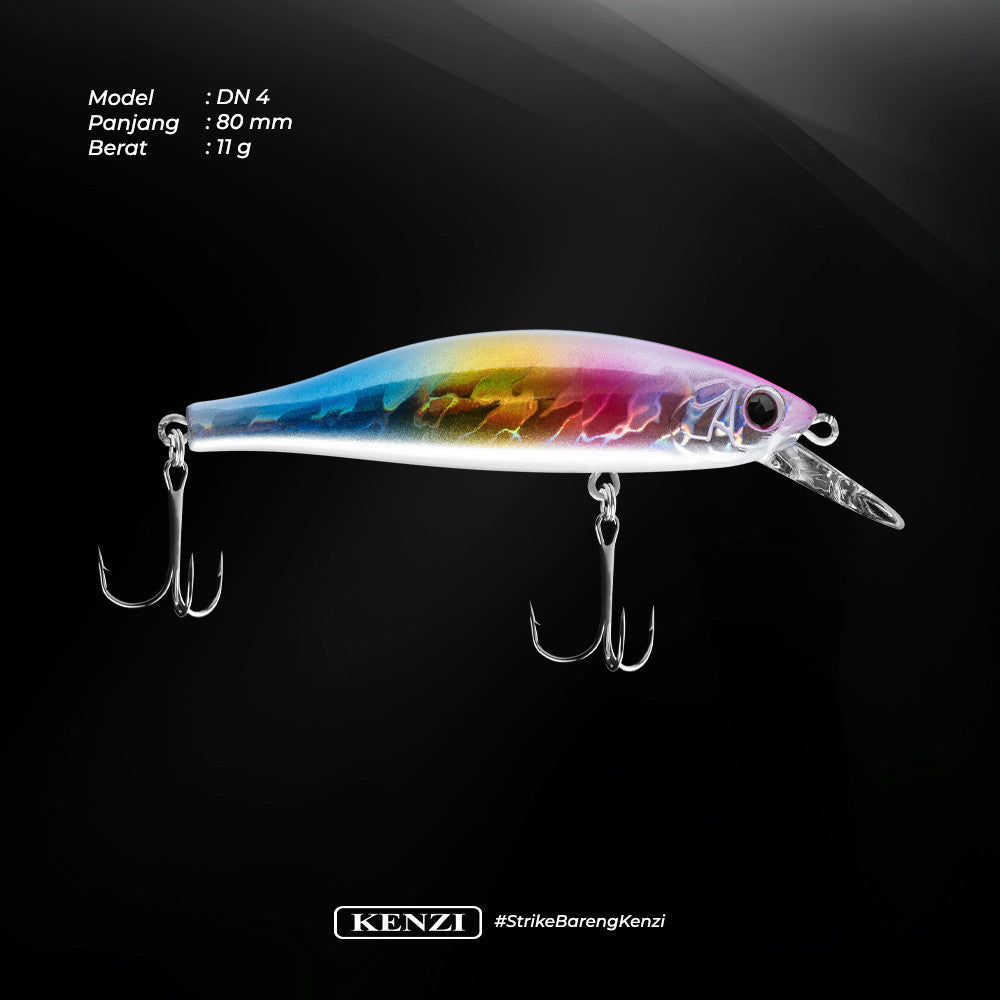 KENZI DANZO LURES 80mm 11gr Sinking Depth 1.8m - Magnetic Long cast Super Gacor