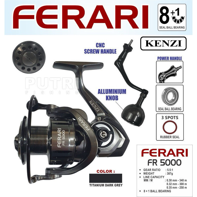 KENZI FERARI FR  2000 3000 POWER HANDLE - Reel Pancing