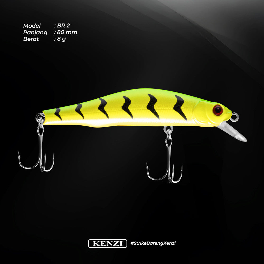 Umpan Pancing KENZI BARITO 80mm - Japan Technology Magnetic Weight Transfer Lure Sinking