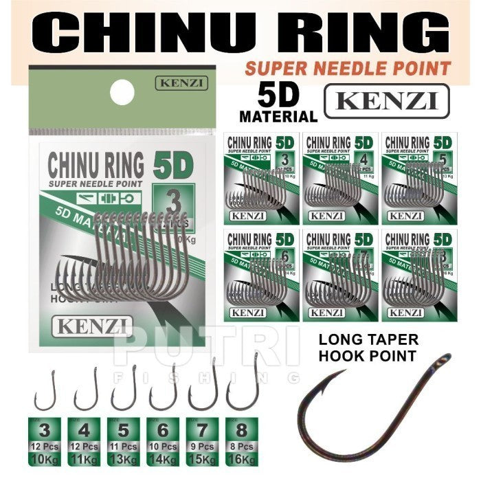 MATA KAIL KENZI CHINU RING 5D LONG TAPER HOOK POINT
