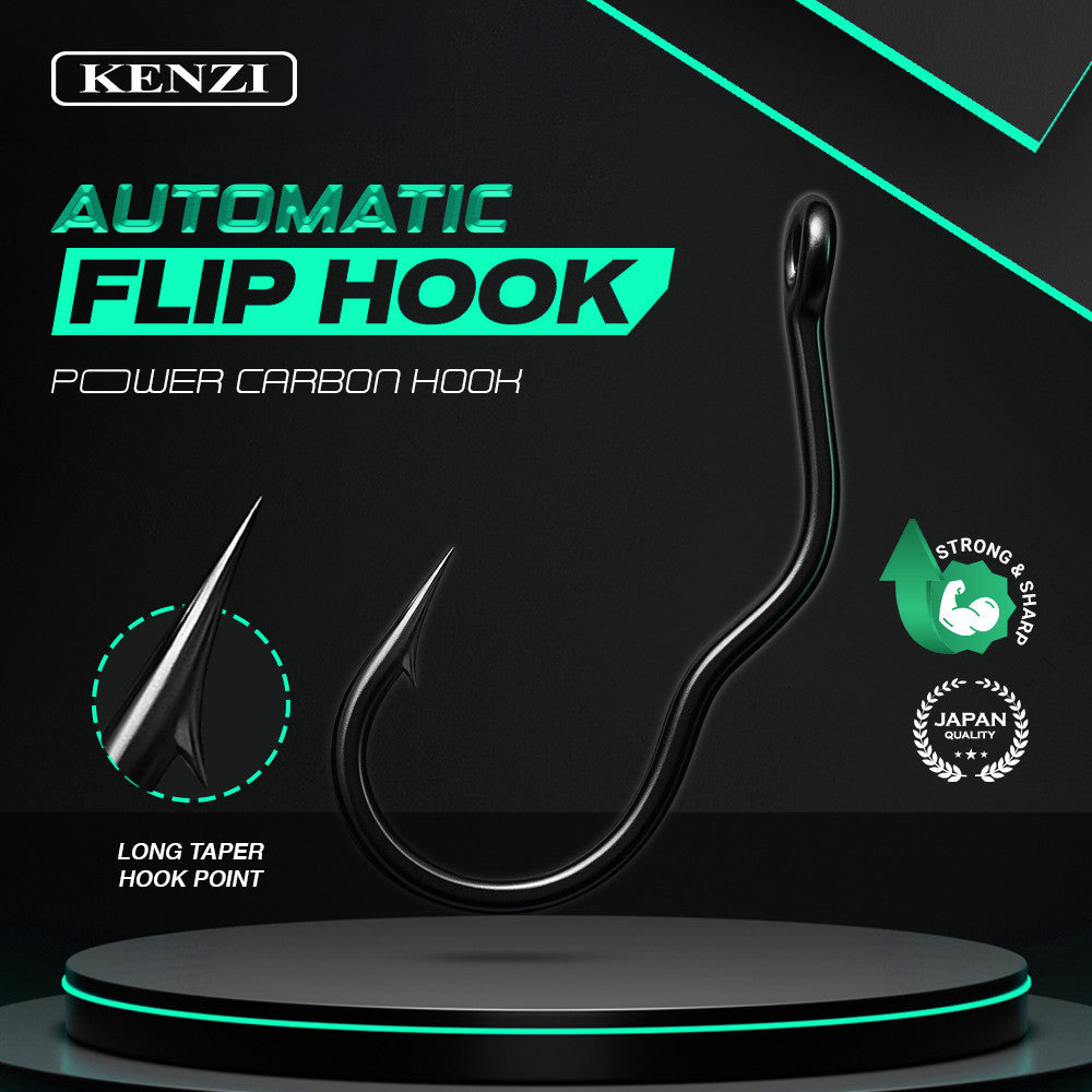 MATA KAIL KENZI AUTOMATIC FLIP HOOK Power Carbon Black Nickel
