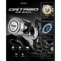 Reel BC KENZI ORTAGO 100L Baitcasting Reel Round Profile Shallow Spool Left Handle