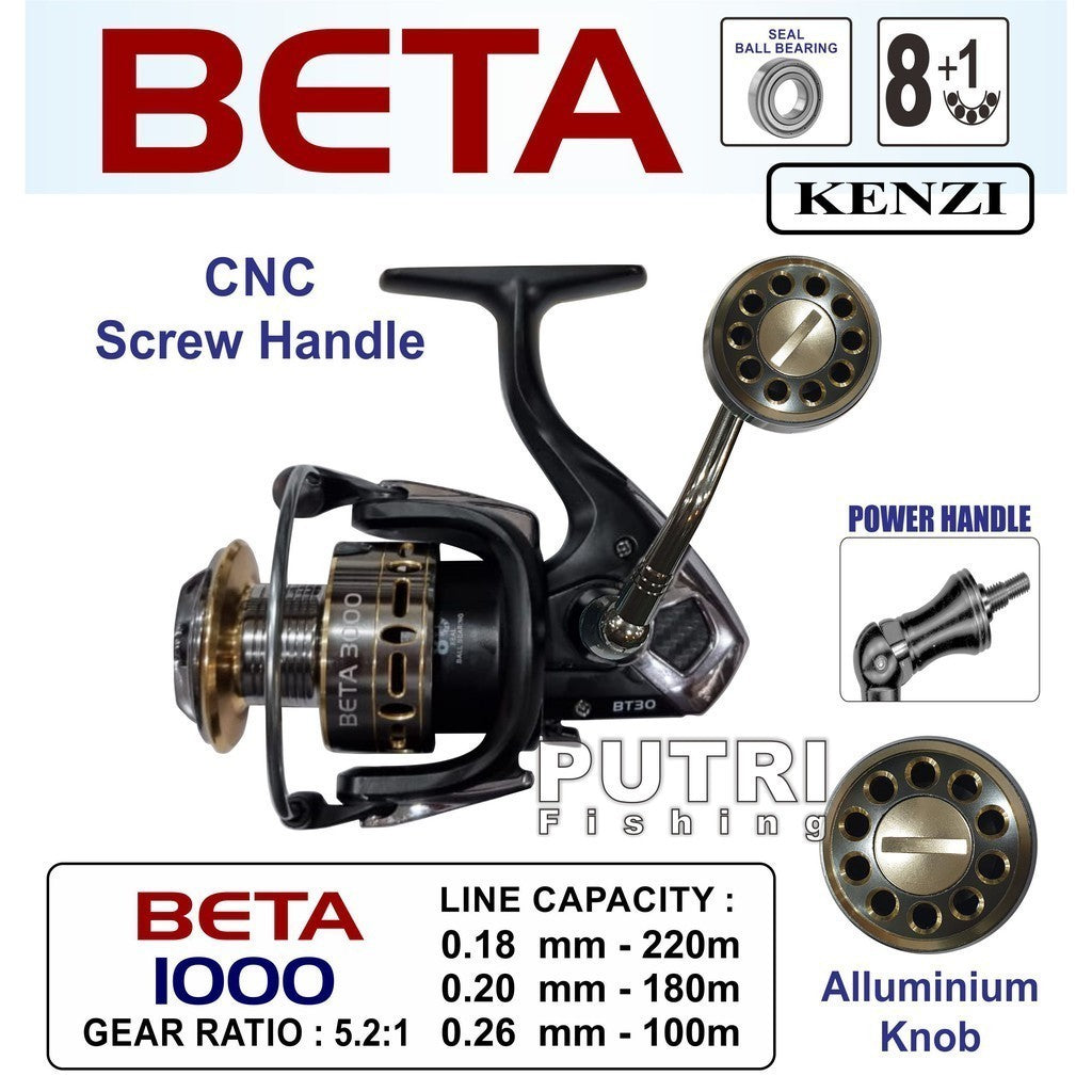 KENZI BETA 1000 2000 5000 POWER HANDLE - Reel Pancing