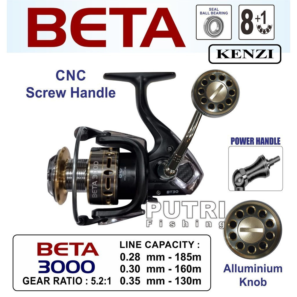 KENZI BETA 1000 2000 5000 POWER HANDLE - Reel Pancing