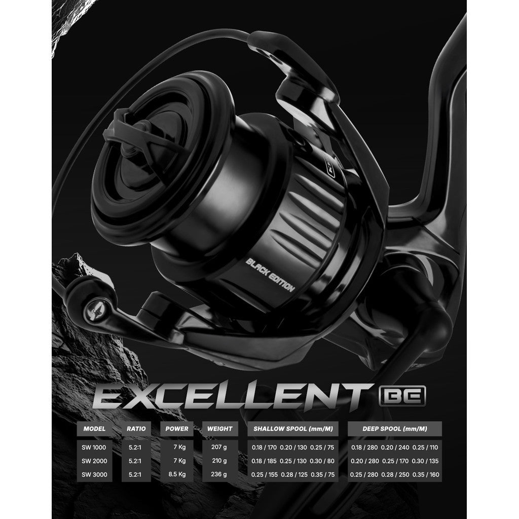 REEL KENZI EXCELLENT PRO BE SW 1000 2000 3000 Carbon Body Power Handle Spinning