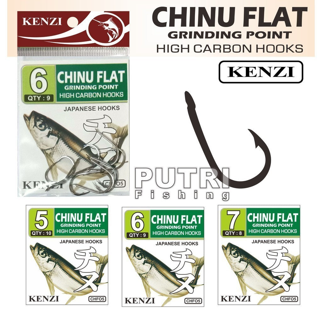 MATA KAIL KENZI CHINU FLAT GRINDING POINT HIGH CARBON HOOKS CHF05