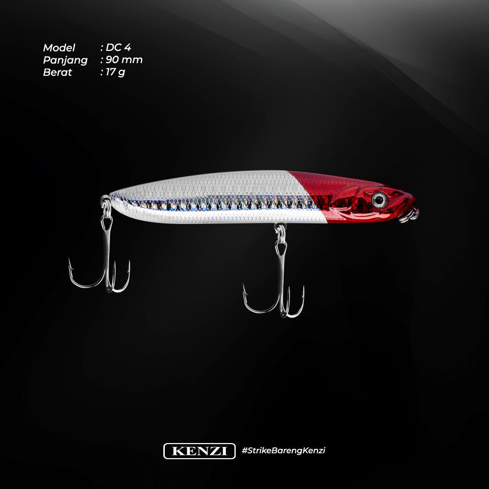 KENZI DISCUS 90mm 17gr - Umpan Pancing Lure Mancing Tiruan Ikan Air Laut & Tawar Hard Bait
