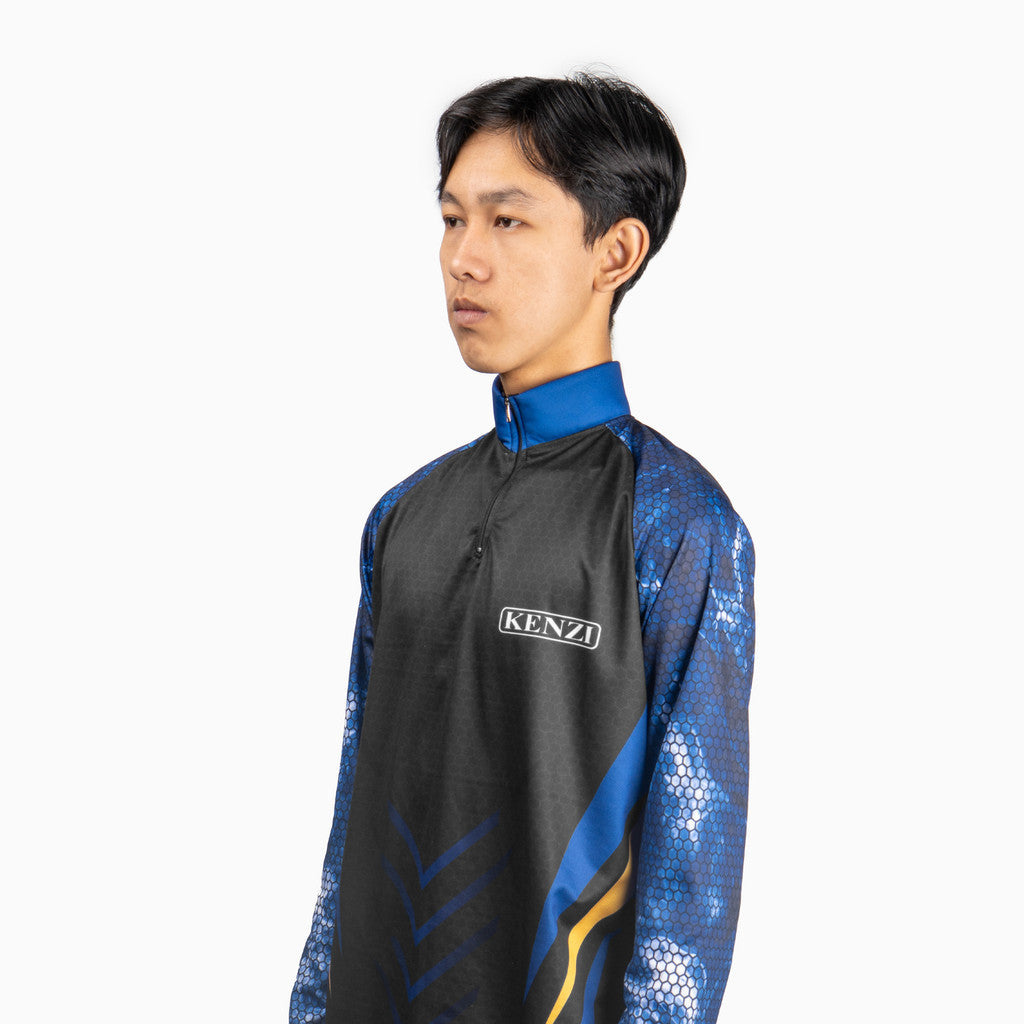 Jersey Mancing KENZI – Lengan Panjang Anti Panas, Pilihan Ukuran S - XXL, Nyaman Dipakai, Desain Sporty Modern