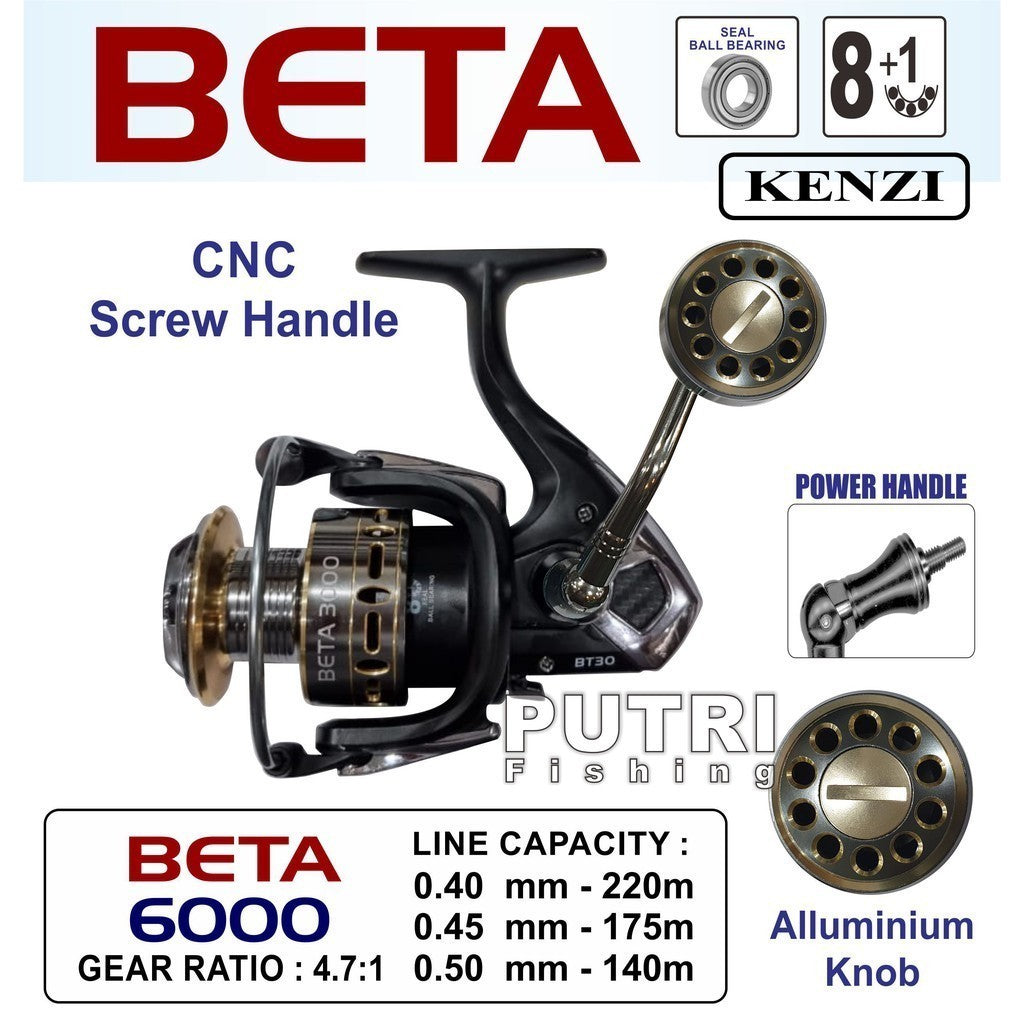 KENZI BETA 1000 2000 5000 POWER HANDLE - Reel Pancing