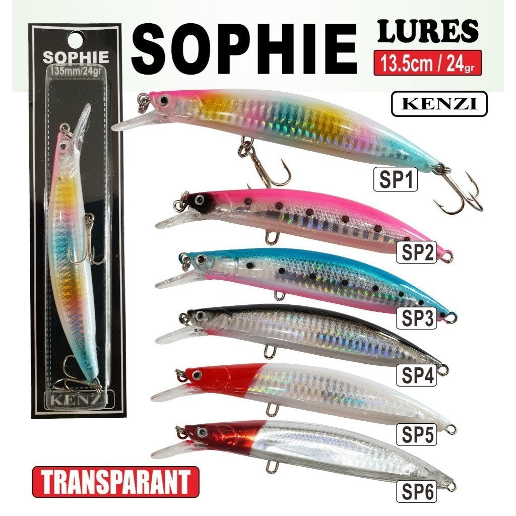 KENZI SOPHIE 13.5CM 24GR - Umpan Pancing Lure Mancing Tiruan Ikan Air Laut & Tawar Hard Bait