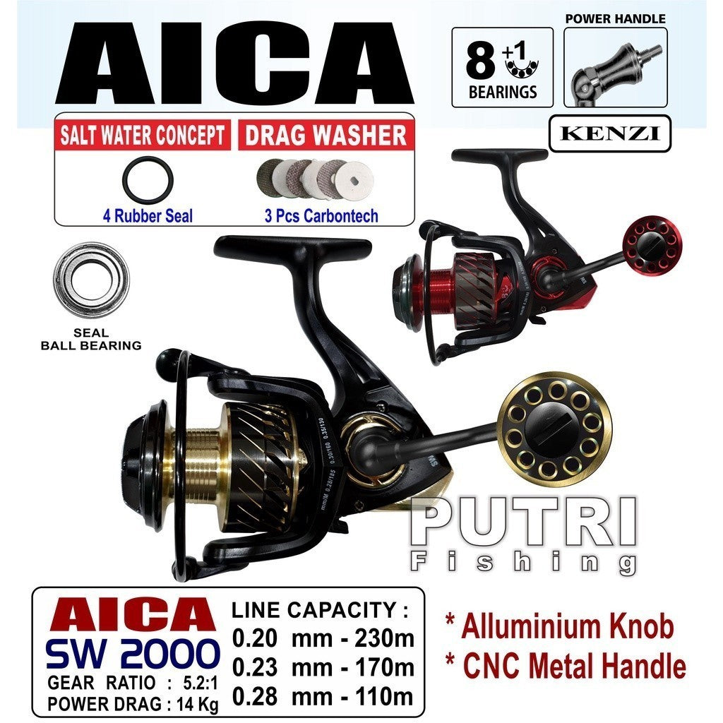 KENZI AICA & AICA PRO SW 1000 2000 3000 5000 6000 - Reel Pancing