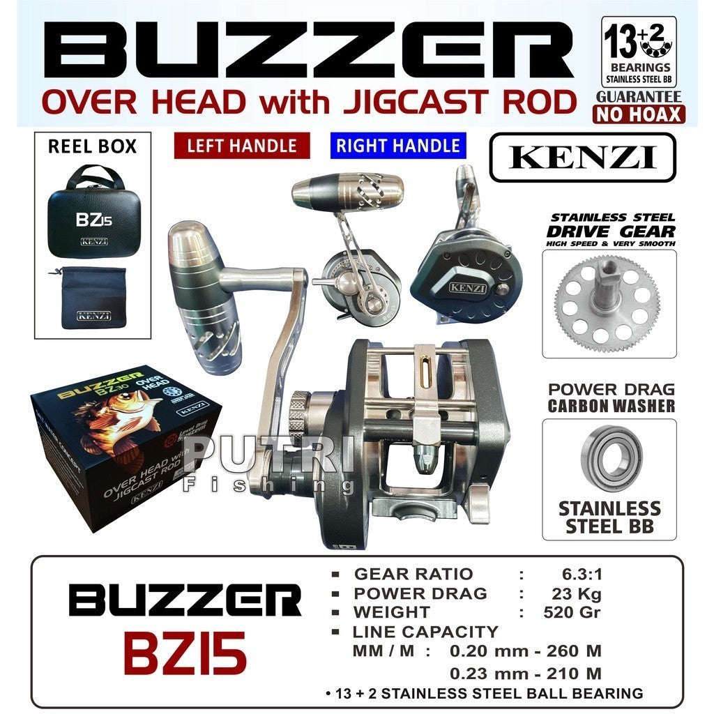 KENZI BUZZER BZ15 BZ20 BZ30 OVER HEAD BEST OH - Reel Pancing