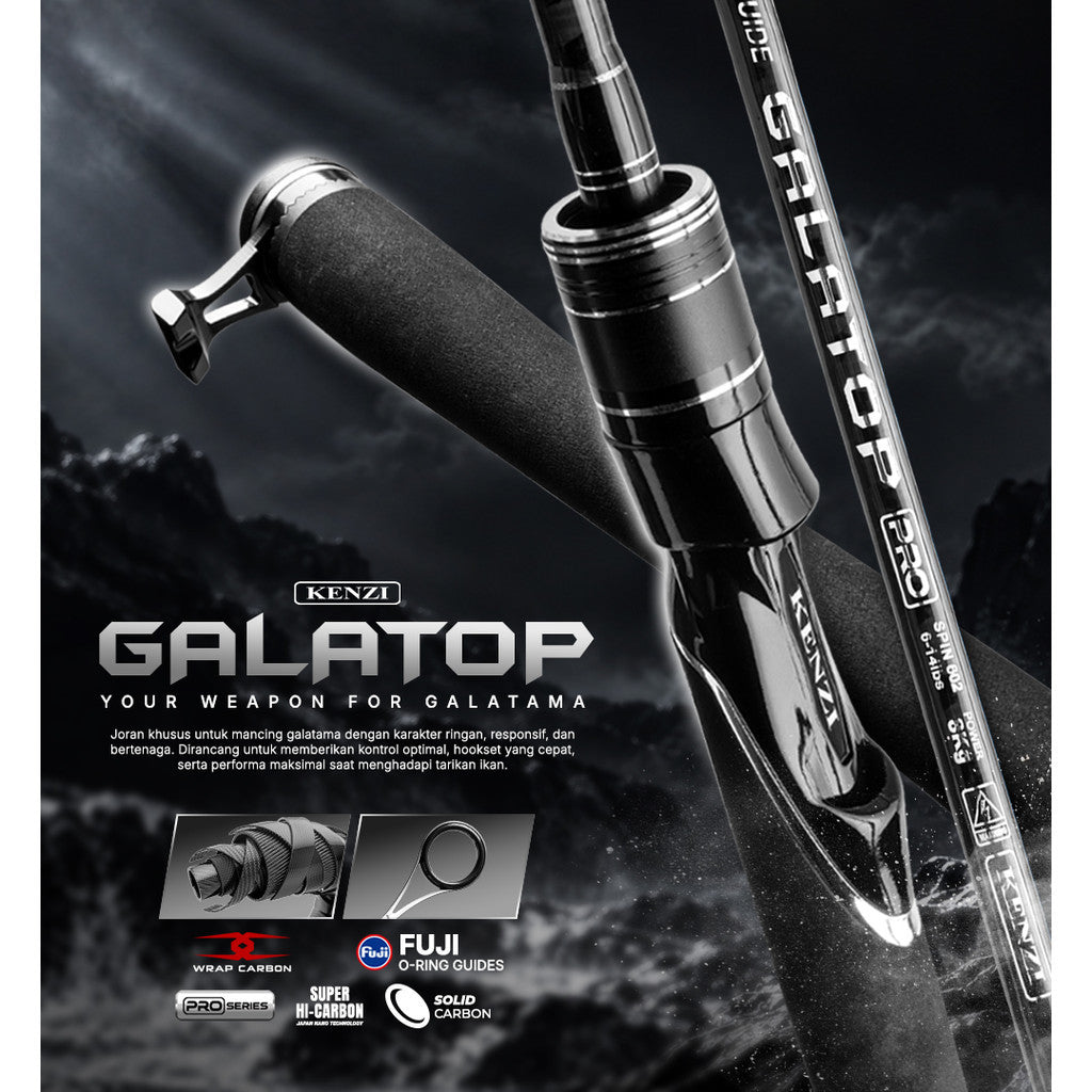 JORAN KENZI GALATOP PRO 602 Spinning Ring Fuji Solid Tip Carbon X-Wrap 5-12lbs 6-14lbs 7-15lbs 8-17lbs 10-20lbs Casting