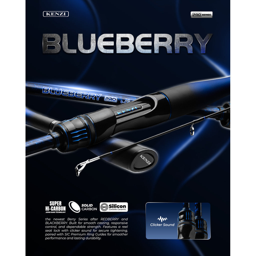 Joran KENZI BLUEBERRY PRO 602 Spinning 180cm Solid Tip Carbon Ring SiC