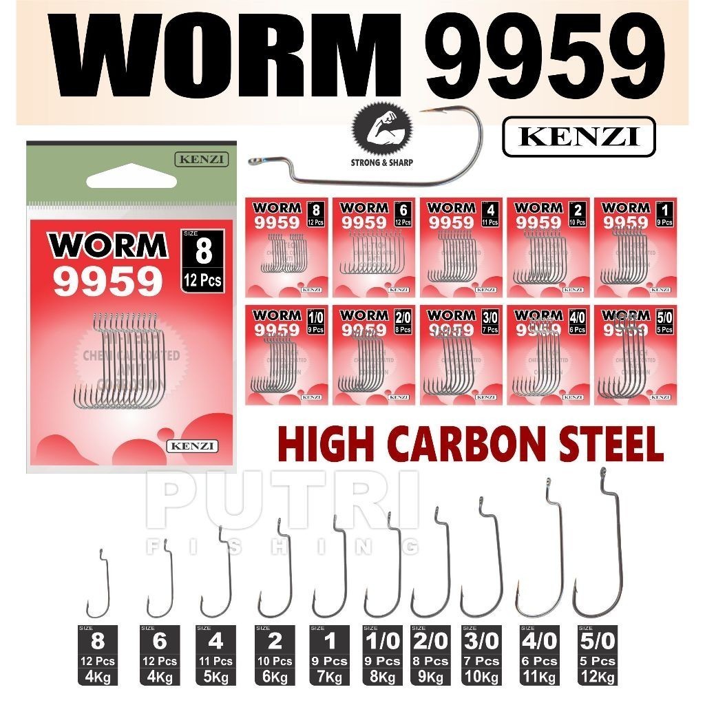 MATA KAIL CACING KENZI WORM 9959 SACHET