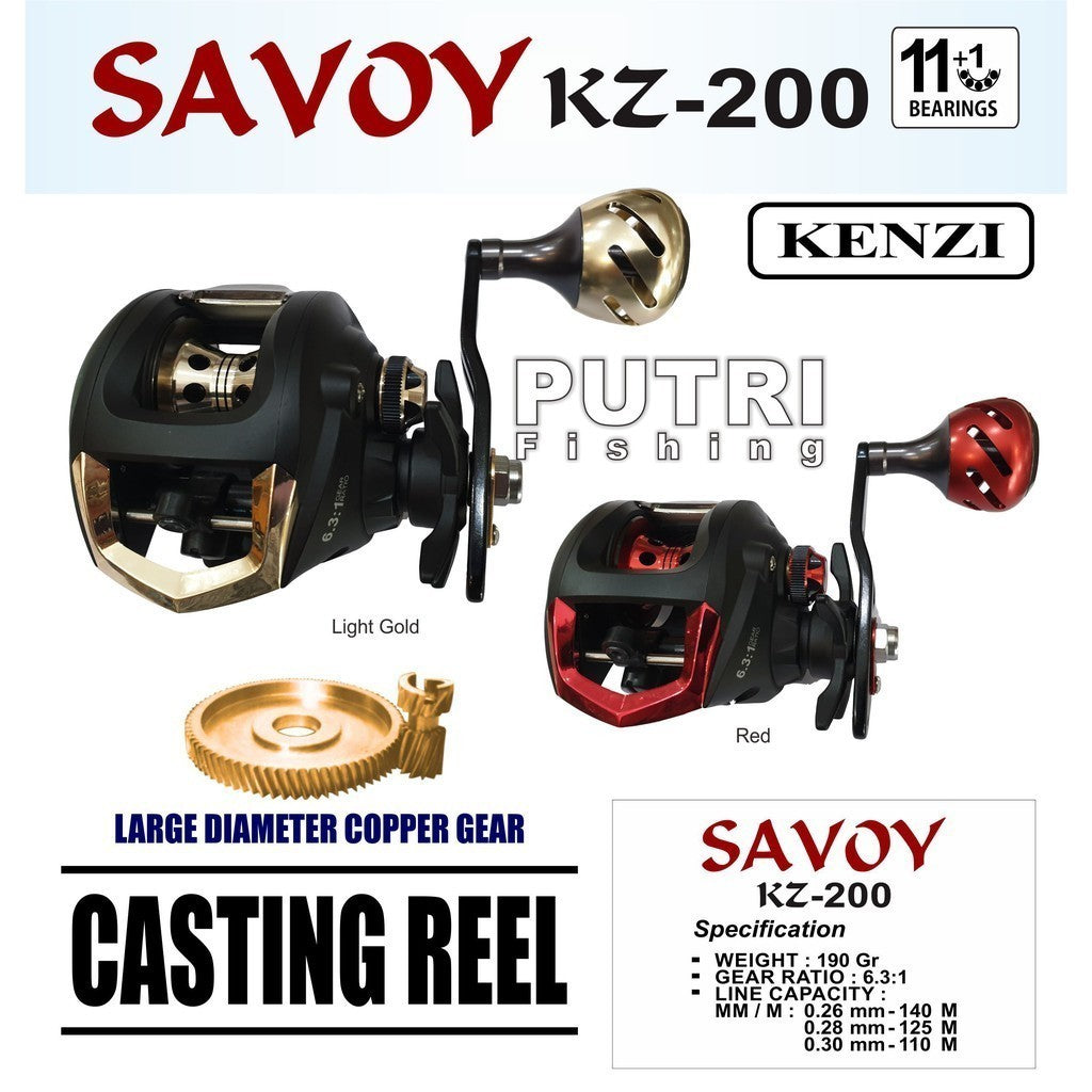 KENZI SAVOY KZ 200 BAITCASTING OH - Reel Pancing