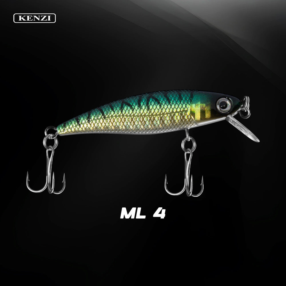 KENZI MILO  60mm 3.6gr - Umpan Pancing MINNOW FLOATING Lure Mancing Tiruan Ikan Air Laut & Tawar Hard Bait