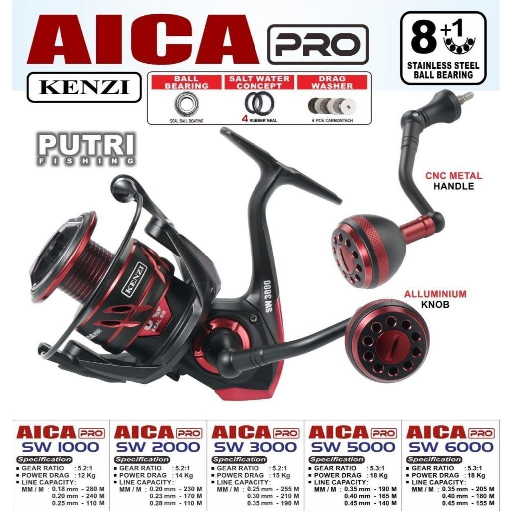 KENZI AICA & AICA PRO SW 1000 2000 3000 5000 6000 - Reel Pancing