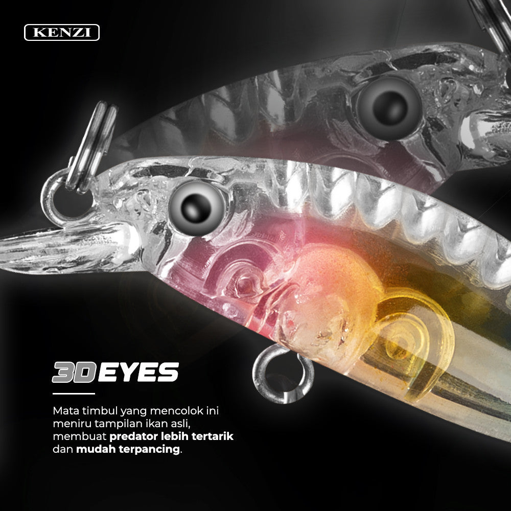 KENZI TAKOY 4.2CM 2.4GR - Umpan Pancing Lure Mancing Tiruan Ikan Air Laut & Tawar Hard Bait