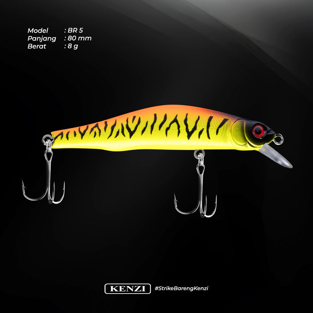 Umpan Pancing KENZI BARITO 80mm - Japan Technology Magnetic Weight Transfer Lure Sinking