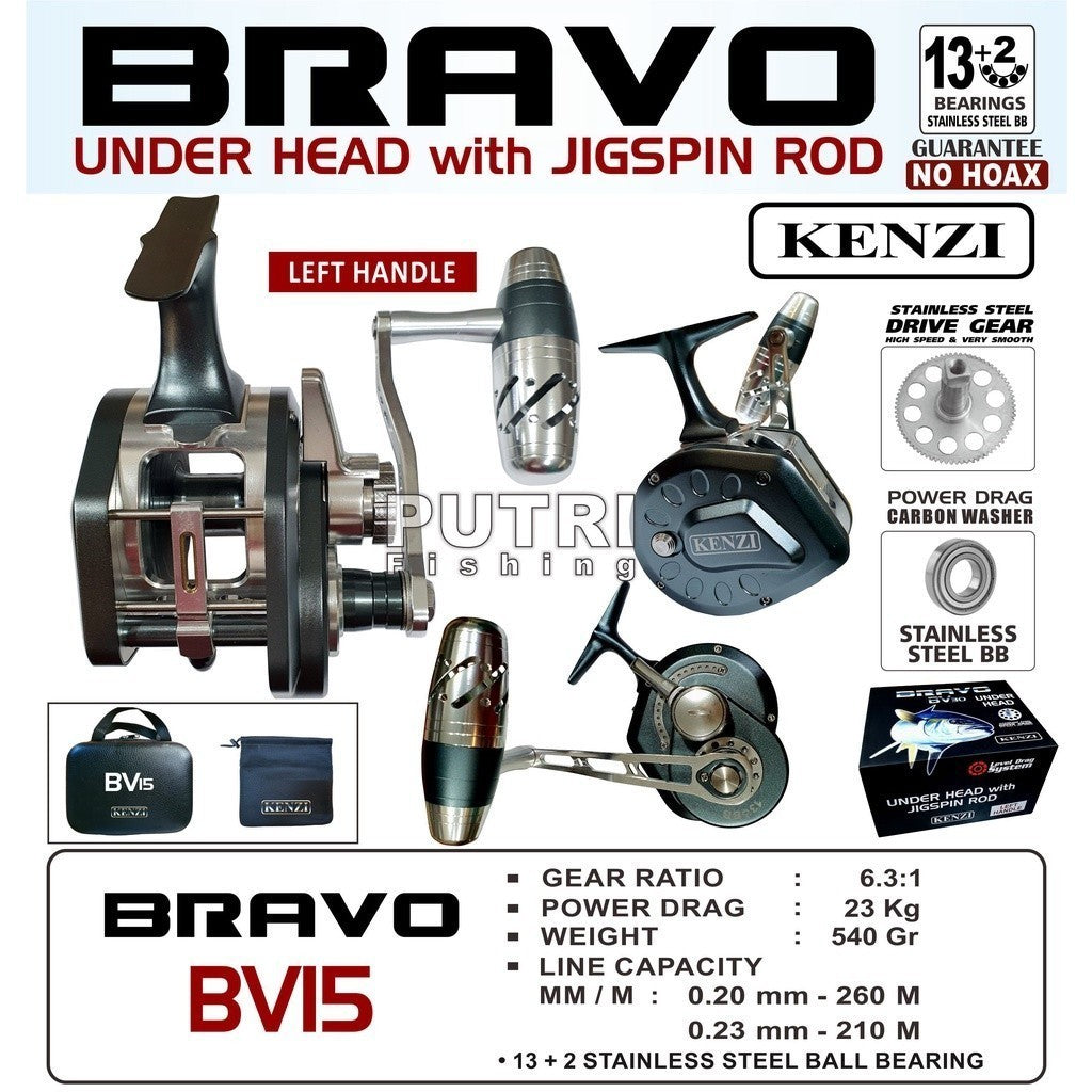 KENZI BRAVO BV15 BV20 BV30 UNDER HEAD JIGGING SPINNING - Reel Pancing