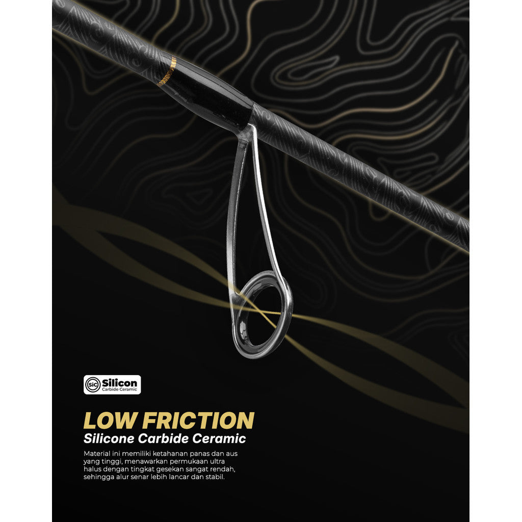 KENZI FINLAND 168 Joran Casting 168cm Spinning Solid Carbon Ring SiC Anti Korosi 4-10lbs 5-12lbs