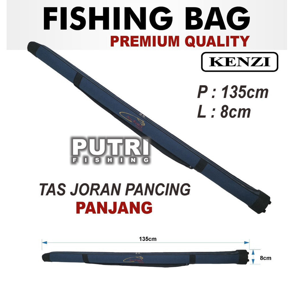 Tas Joran Pancing & Reel Kenzi Premium - Model Golf Long / Medium / Short & Joran Panjang 135cm Fishing Bag