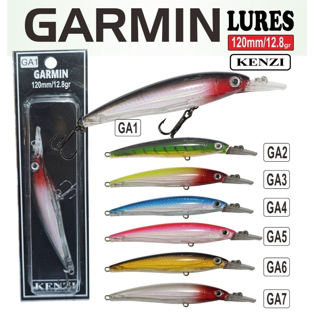 KENZI GARMIN  120mm 12.8gr - Umpan Pancing Lure Mancing Tiruan Ikan Air Laut & Tawar Hard Bait