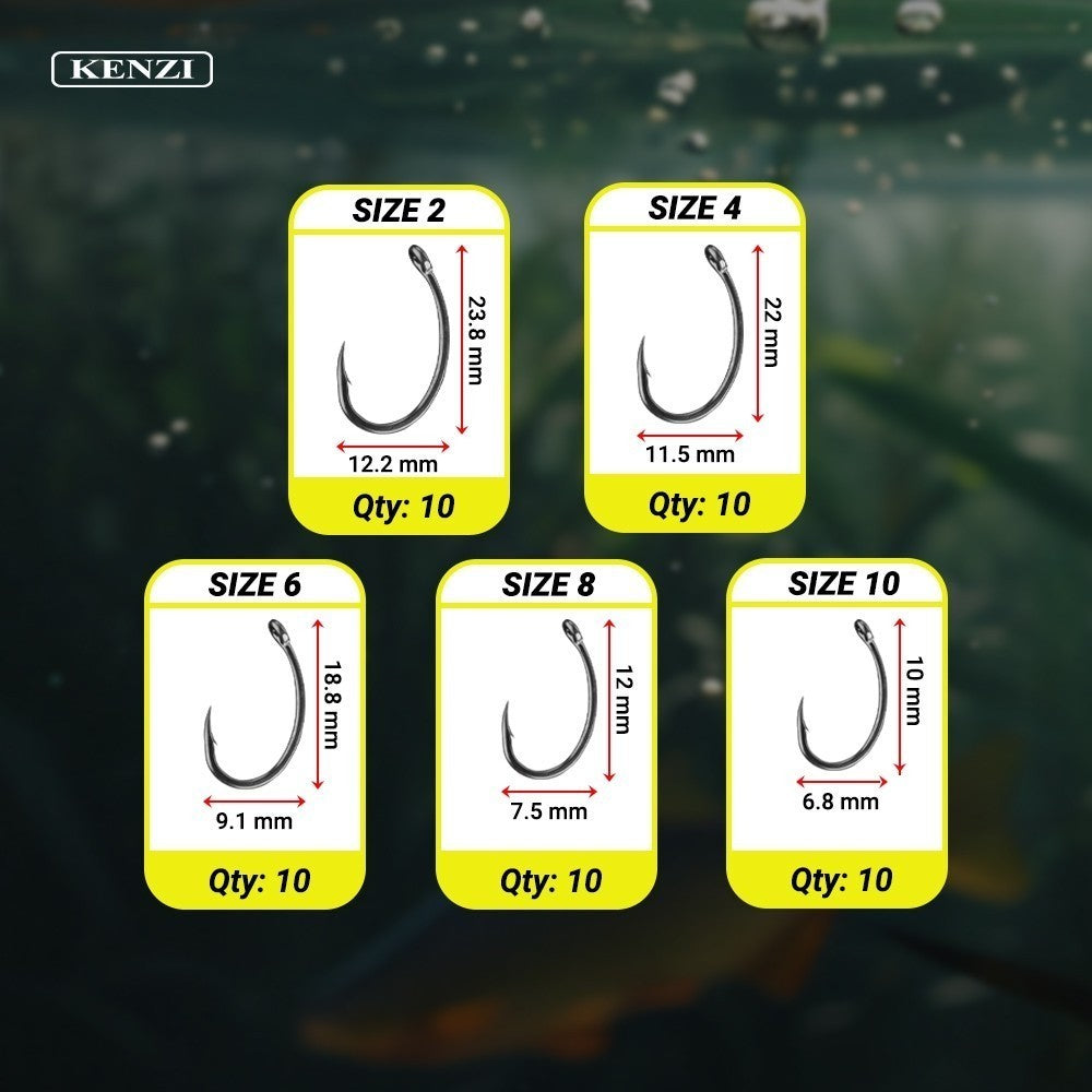 MATA KAIL KENZI CARP HOOK 9235 TEFLON COATED SACHET