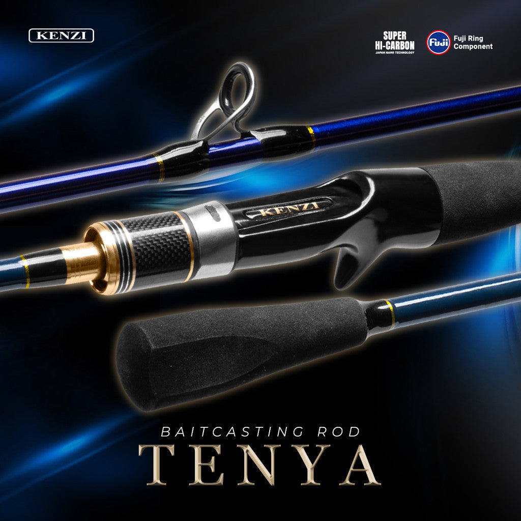 JORAN KENZI TENYA BOAT-1802 BAITCASTING Hollow Carbon PE 0.8-2.5 10kg - Joran Stik Pancing