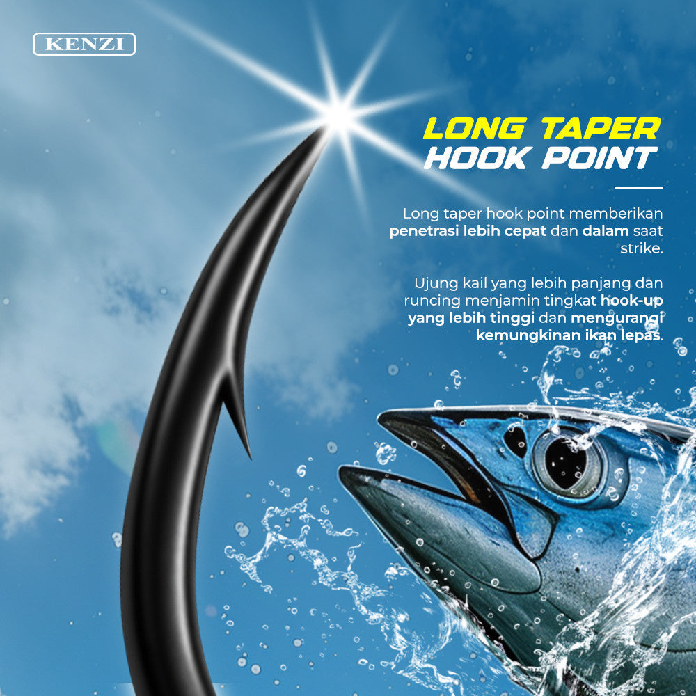 MATA KAIL KENZI JIG 85  Light Jig Power Carbon Hooks
