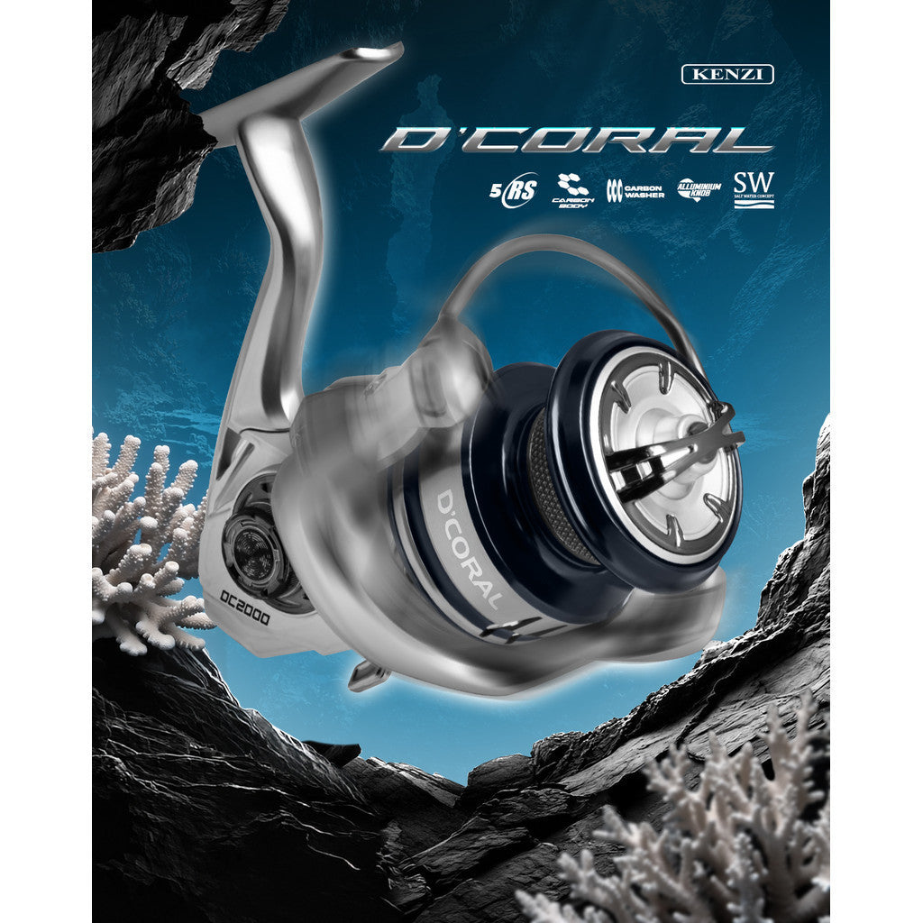 KENZI D'CORAL & DCORAL PRO BODY CARBON with  STAND SW  1000 2000 3000 4000 5000 6000 - Reel Pancing