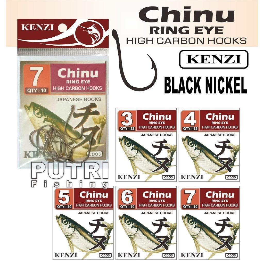 MATA KAIL KENZI CHINU RING EYE HIGH CARBON HOOKS CD05 SACHET