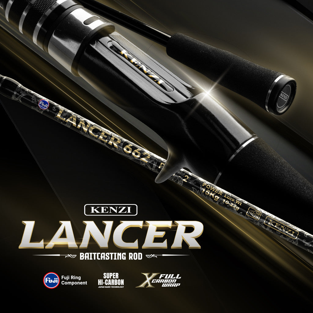 JORAN KENZI LANCER 662 BC Solid Carbon X-Wrap Fuji Guides 198 cm PE 0.5-1.2 PE0.8-1.5 PE 1-2 Baitcasting