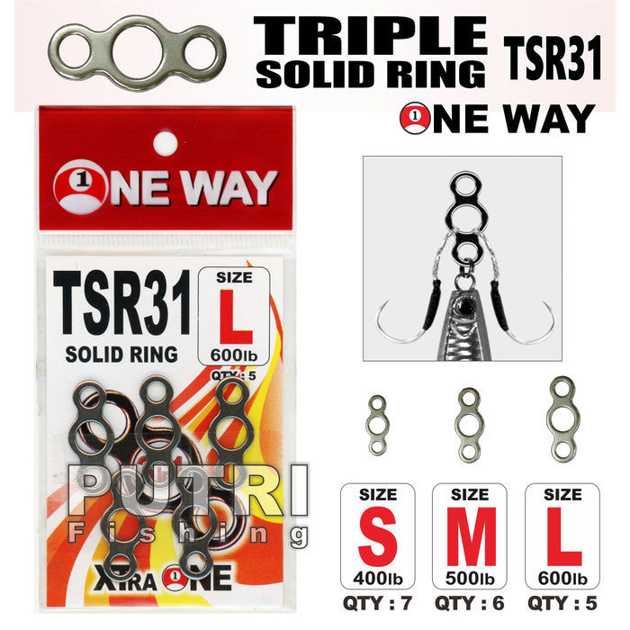 ONE WAY TRIPLE SOLID RING TSR31