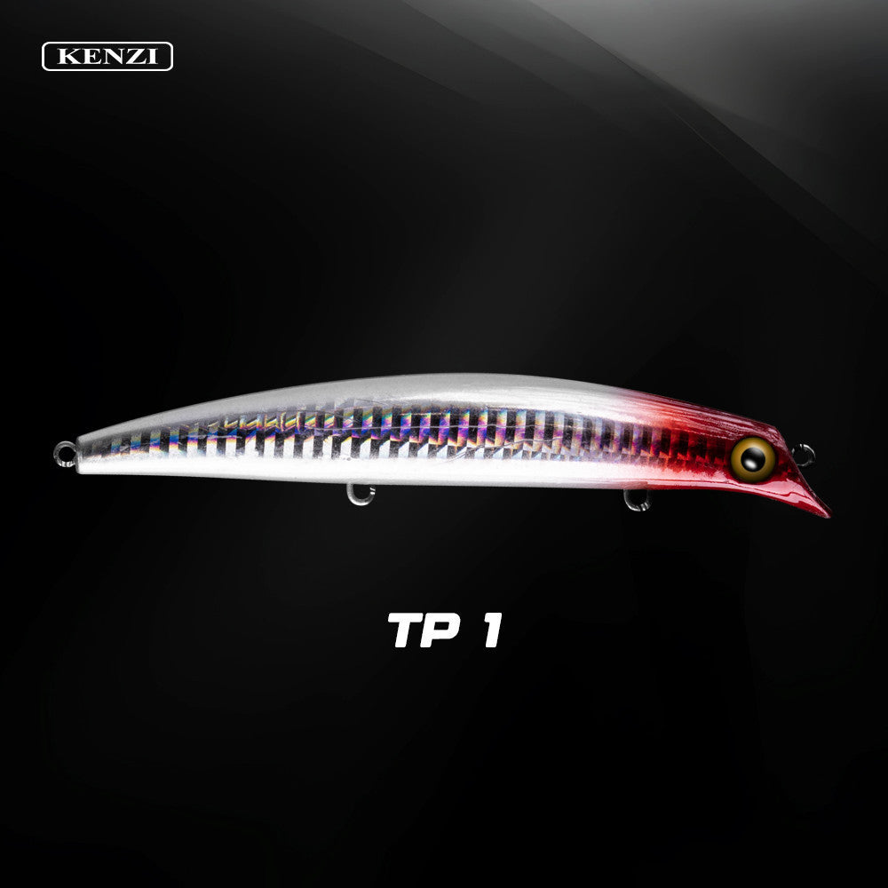 Umpan LURE KENZI TULIP 110mm 14.3gr - Top Water Lures Panjang Realistik Umpan Pancing Air Dangkal with Treble Hook 1213
