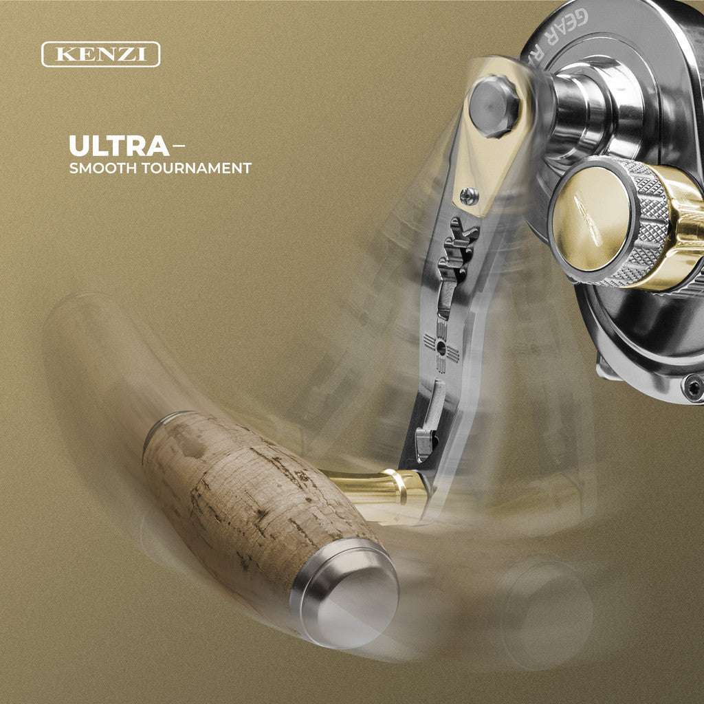 KENZI GORILLA OVERHEAD - High Speed Very Smooth Super Power Drag Stainless Steel Reel Pancing OH