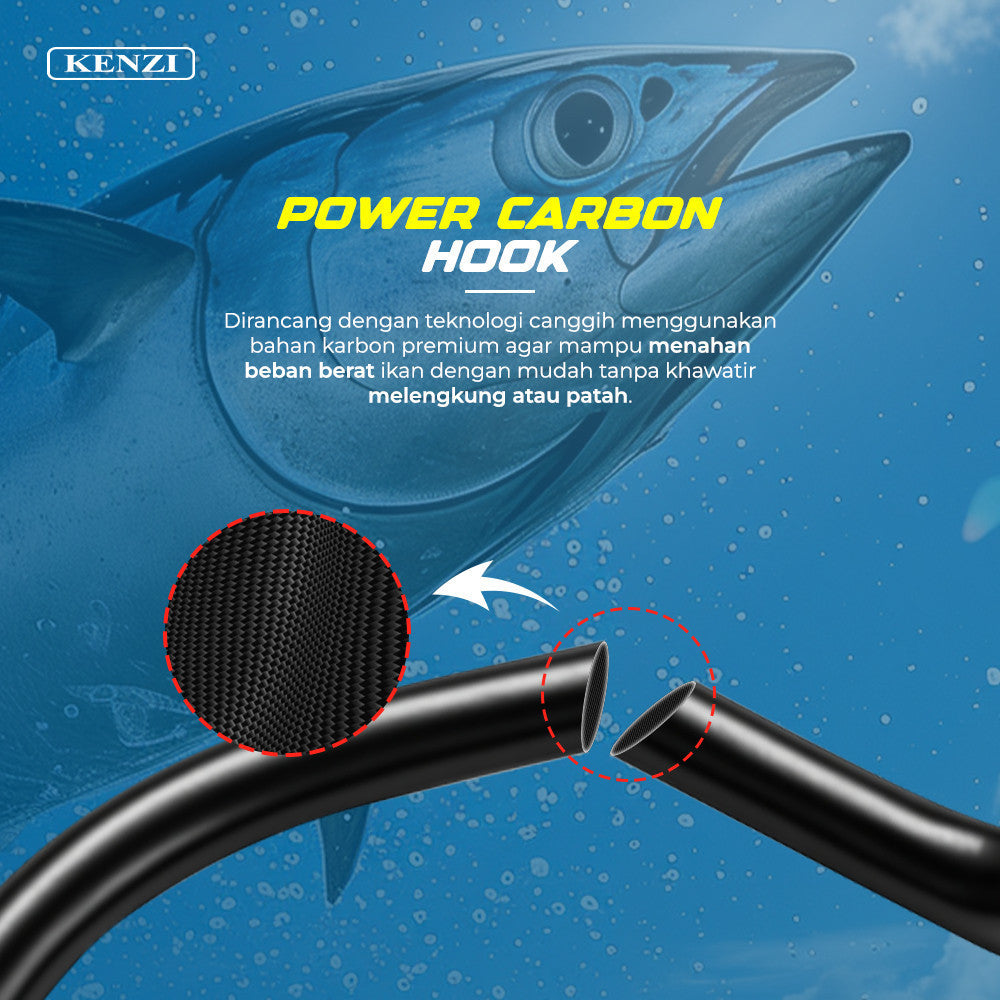 MATA KAIL KENZI JIG 85  Light Jig Power Carbon Hooks