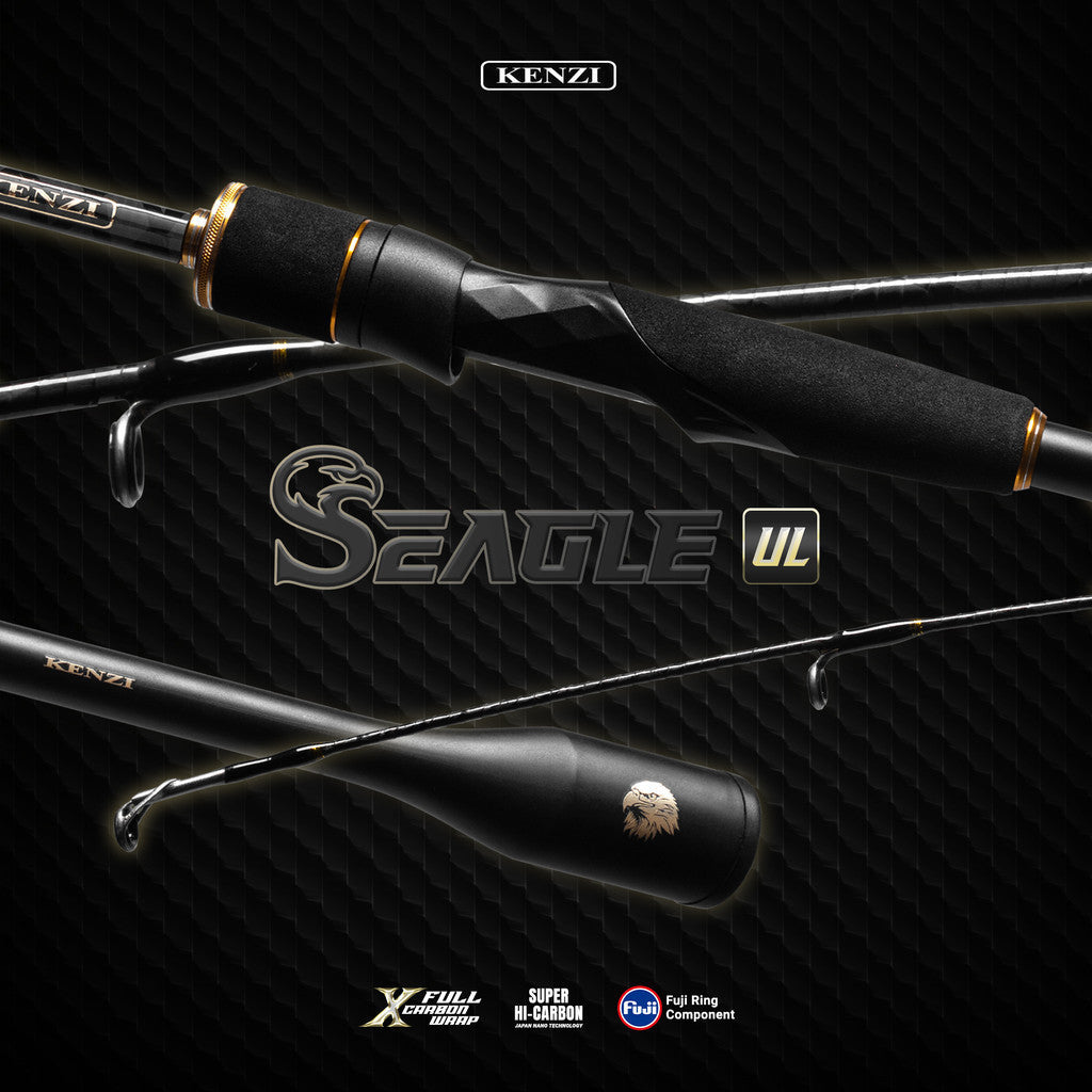 JORAN KENZI SEAGLE 602 702 Ultralight Spinning Baitcasting 180cm 210cm Full X-Wrap Solid Carbon Fuji Guides 2-6lbs 3-8lbs 4-10lbs  BC SPIN