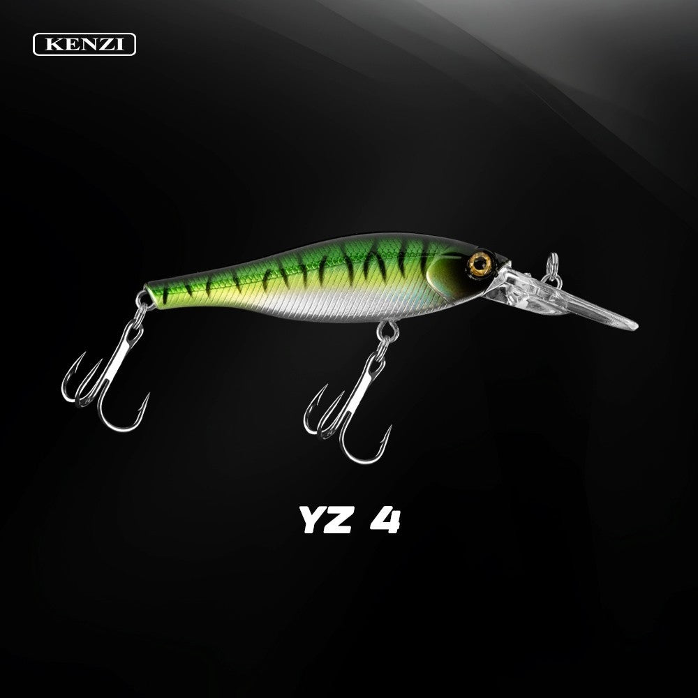 KENZI YOZU  95mm 6.4gr - Umpan Pancing MINNOW FLOATING Lure Mancing Tiruan Ikan Air Laut & Tawar Hard Bait