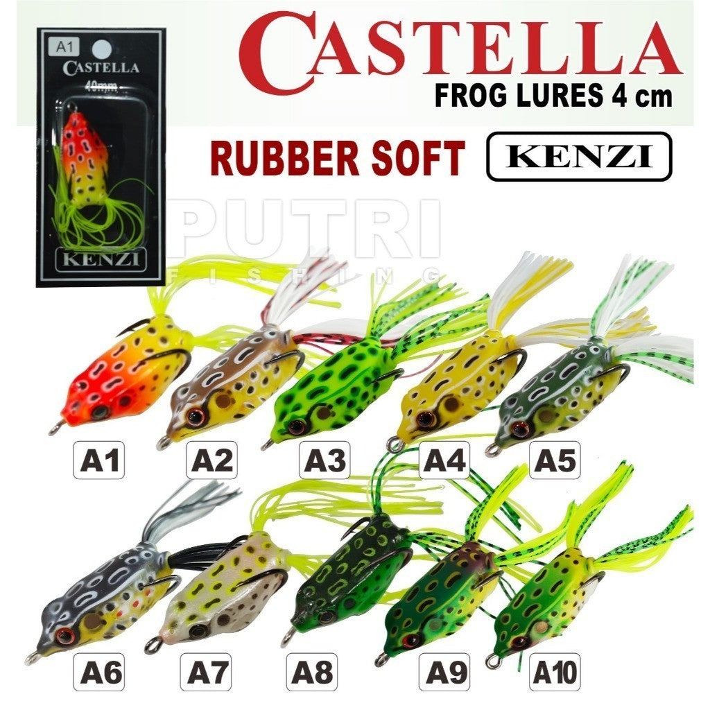 KENZI CASTELLA SOFTLURE 4cm 6gr - Umpan Pancing Lure Mancing Tiruan Ikan Air Laut & Tawar Soft lures Bait