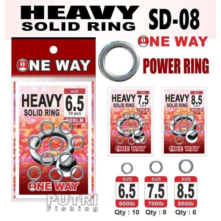 ONE WAY HEAVY SOLID RING SD-08