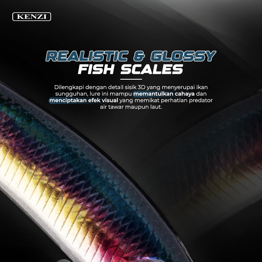 Umpan LURE KENZI AQUOS 62mm 4.4gr - MINNOW FLOATING Umpan Pancing Tiruan Ikan Mainan Lures AIr Tawar & Laut